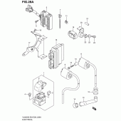 Схема вузла: Електроустаткування (Model k9/l0 e3/e28) для Suzuki VL800 Boulevard C50T