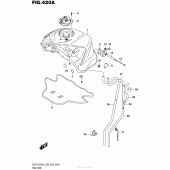 Схема вузла: Паливний бак (Gsx-R1000L5 E03) для Suzuki GSX-R1000