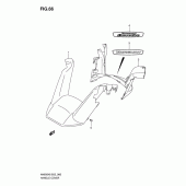 Схема узла: Накладка руля для Suzuki AN650 Burgman (EU analogue of SkyWave)
