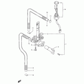 Схема вузла: Паливний кран (Model t/v/w) для Suzuki GSX-R1100