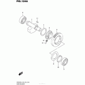 Схема вузла: Балансувальний вал для Suzuki DR650 DR650SE