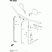 Схема вузла: Кермо & Тросики для Suzuki DR650 DR650SE