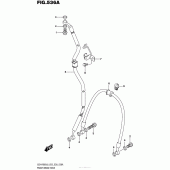 Схема узла: Передний тормозной шланг для Suzuki GSX-R600