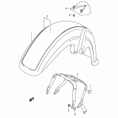 Схема вузла: Переднє крило (Model k1) для Suzuki VL800 Intruder Volusia