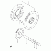 Схема вузла: Привід стартера для Suzuki RF900