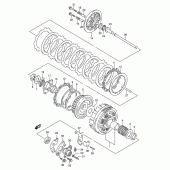 Схема вузла: Зчеплення для Suzuki VX800 VX800