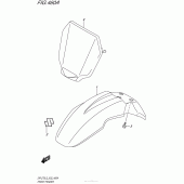 Схема узла: Переднее крыло для Suzuki DR-Z70