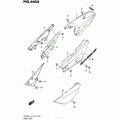 Схема вузла: Бічні панелі для Suzuki DR200 DR200S