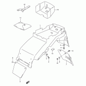 Схема узла: Заднее крыло (Model s) для Suzuki RF600