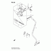 Схема узла: Передний тормозной цилиндр (Rm-z450k8/k9/l0) для Suzuki RM-Z450