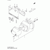 Схема вузла: Задній ліхтар (Стоп-сигнал) для Suzuki VL1500 Intruder LC