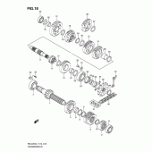 Схема вузла: Трансмісія для Suzuki RM-Z250