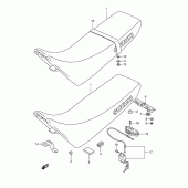 Схема вузла: Сидіння для Suzuki DR800