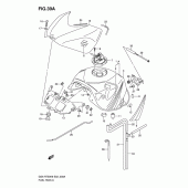 Схема вузла: Паливний бак (Model k7) для Suzuki GSX-R750