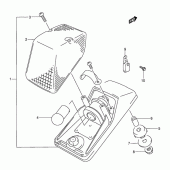 Схема узла: Задний фонарь (Стоп-сигнал) для Suzuki DR350