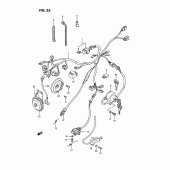 Схема вузла: Електропроводка (Model g/j/k/l/m) для Suzuki LS650 Savage