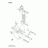 Схема вузла: Важіль прогресії (Dl650al2 e21) для Suzuki DL650 V-Strom