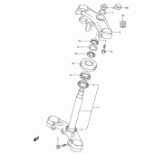 Схема узла: Рулевая траверса (See note) для Suzuki SV650