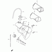 Схема узла: Топливный бак для Suzuki RM125