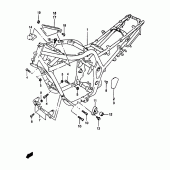 Схема узла: Рама (Gsf1200sav) для Suzuki GSF1200 Bandit S