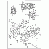 Схема узла: Картер двигателя для Suzuki UC150 Epicuro