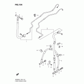 Схема узла: Передний тормозной шланг (Sv650sal1 e24) для Suzuki SV650