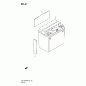 Схема узла: Аккумулятор для Suzuki DR125