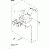 Схема вузла: Повітряний фільтр Suzuki GS500
