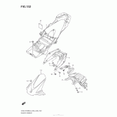 Схема узла: Rear Fender (Gsx-R1000L3 E33) для Suzuki GSX-R1000