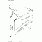 Схема вузла: Ланцюг ГРМ & Натягувач & Заспокоювач для Suzuki AN650 Burgman (EU analogue of SkyWave)