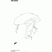 Схема вузла: Переднє крило (Gsx-R1000L5 E33) для Suzuki GSX-R1000