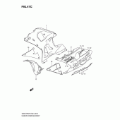 Схема узла: Нижний обтекатель (Model k3) для Suzuki GSX-R750