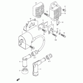 Схема вузла: Електроустаткування для Suzuki TS125