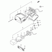 Схема узла: Задний фонарь (Стоп-сигнал) для Suzuki LS650 Savage
