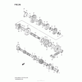 Схема вузла: Трансмісія для Suzuki GSX-R600
