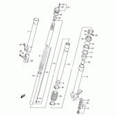 Схема вузла: Передня вилка (Model t) для Suzuki RMX250