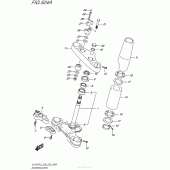 Схема узла: Рулевая траверса для Suzuki VL1500 Boulevard C90T