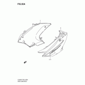 Схема узла: Передний боковой обтекатель (Model k8) для Suzuki DL650 V-Strom