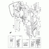 Схема узла: Радиатор (Model k/l/m/n) для Suzuki TS125