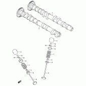 Схема узла: Распредвал & Клапан для Suzuki GSX-R750