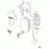 Схема вузла: Бічні панелі (Model y/k1) для Suzuki LS650 Savage