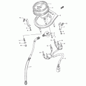 Схема вузла: Спідометр (E3, e33) для Suzuki LS650 Savage