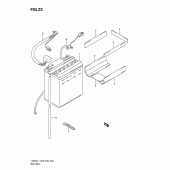 Схема вузла: Акумулятор для Suzuki LS650 Boulevard S40