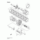 Схема вузла: Зчеплення для Suzuki GSF1250 Bandit