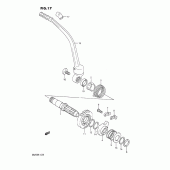 Схема узла: Кикстартер для Suzuki DR250