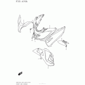 Схема вузла: Передній обтічник для Suzuki AN650 Burgman (EU analogue of SkyWave)