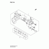 Схема вузла: Задній гальмівний супорт (Gsf1250k7/sk7/k8/sk8/k9/sk9/sl0) для Suzuki GSF1250 Bandit