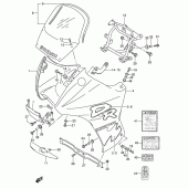 Схема вузла: Cowling - label (Model m) для Suzuki DR650 DR650RSE
