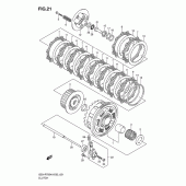 Схема вузла: Зчеплення для Suzuki GSX-R750