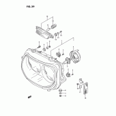 Схема вузла: Фара (Model n/p) для Suzuki GSX-R750